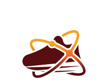 Icon shoe logo concept vector sneaker template shoes shop design