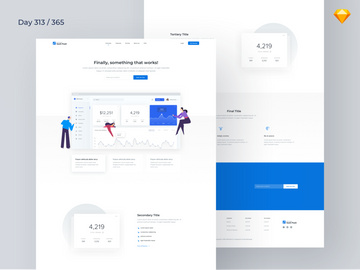 SaaS Product - Landing Page Freebie preview picture