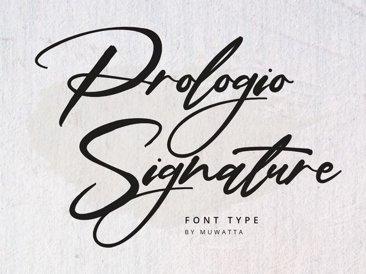 Prologie Signature Font
