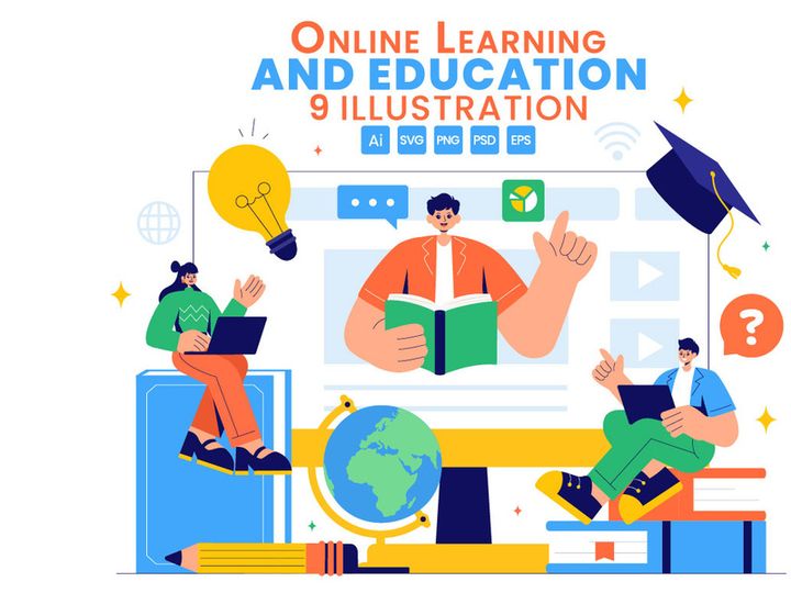 9 Online Learning and Education Illustration