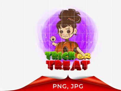 Trick or Treat PNG, Halloween Png, Halloween Sublimation