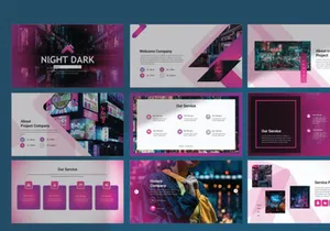 Night Dark Free Presentation Template