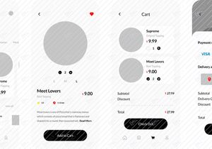 Pizza Delivery App UI Kit Template