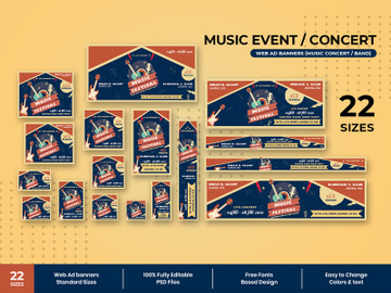 Music Event Web Ad Banners preview picture