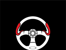 Steering Wheel vector image logo icon