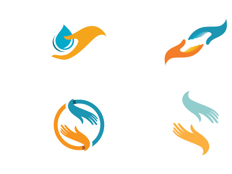 Hand Care Logo Template vector icon illustration