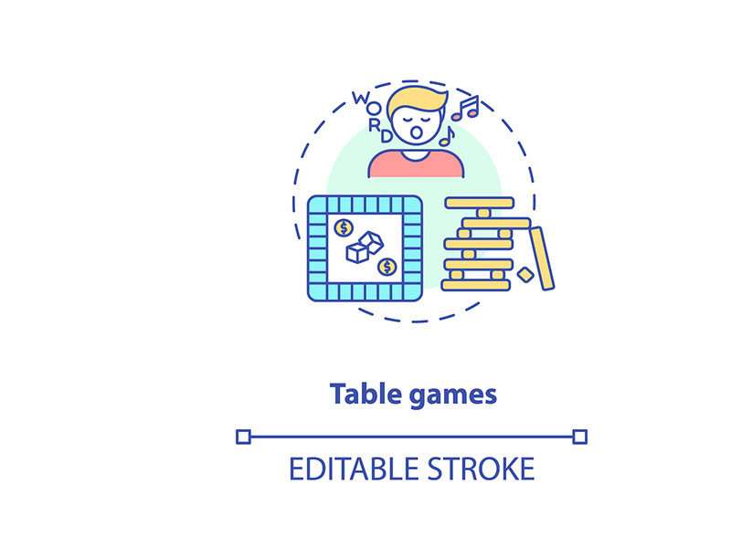 Table games concept icon