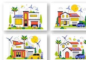 10 Eco Friendly Smart Home Illustration