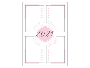 2021 resolution minimalist planner page design preview picture