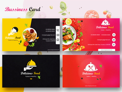 Creative Food Business or Visiting Card Design