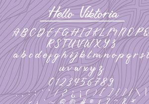 Hello Viktoria - Handwritten Script Font