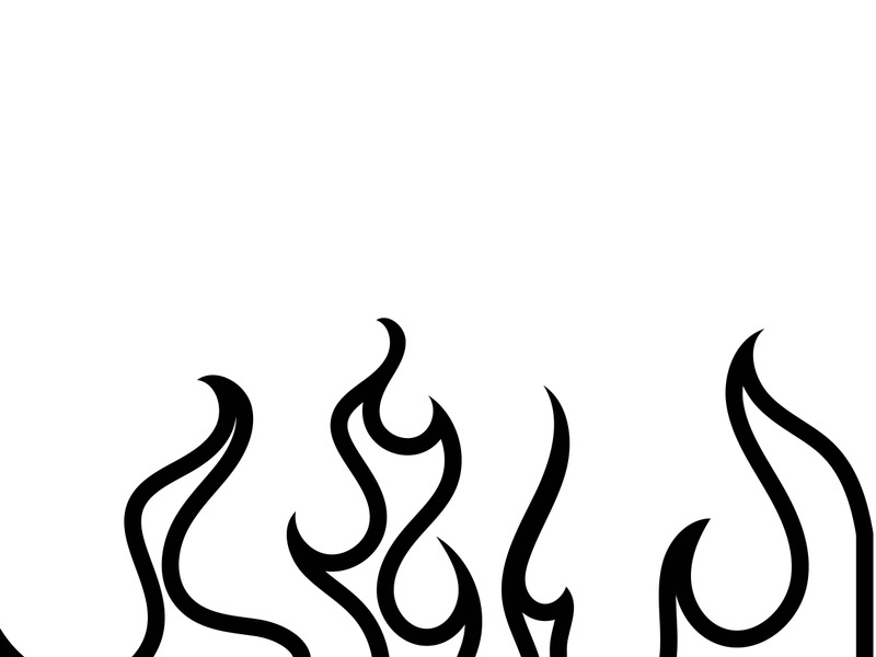 Fire flame background vector illustration design template