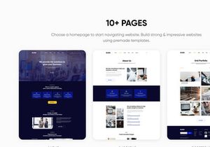 Landing Page PSD Figma Template "Busin Two"
