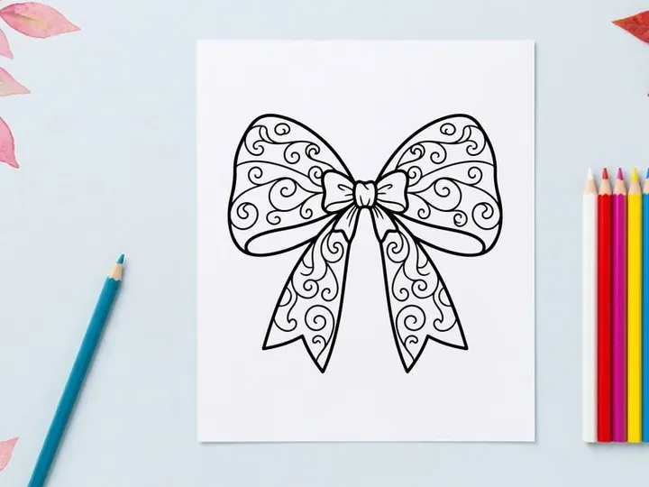 Elegant white lace Christmas bow with ornate filigree design for festive holiday decor