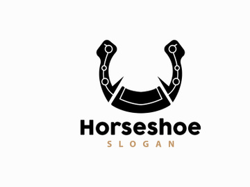 Horseshoe Logo, Horse Vector Vintage Elegant Old Retro Texsas Design preview picture