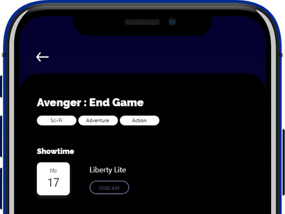 Cinema Ticket Booking App Light and Dark Version Part 1 - UI Kit