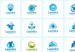 60 Laundry Logo Bundle