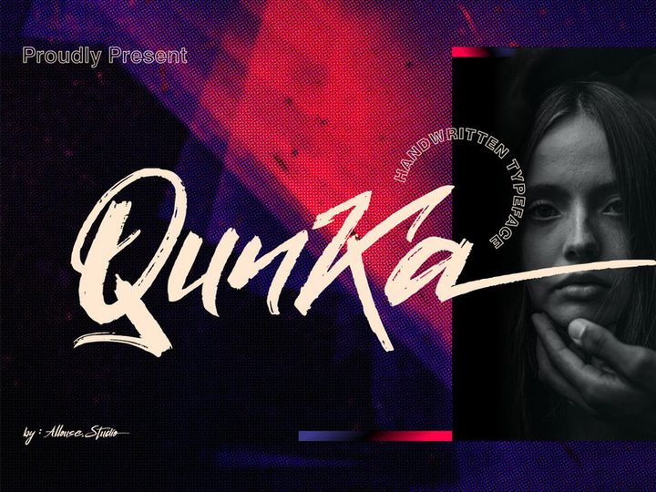 Qunka - Handwritten Typeface Font