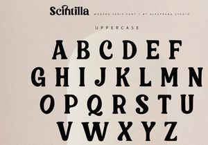 Scintilla - Modern Serif Font