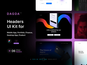 Dagda - UI Kit Headers preview picture