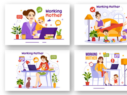 13 Working Mother Illustration