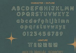 Vintage Vignette - Retro Font