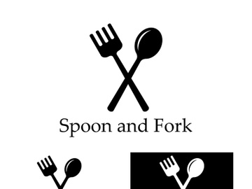 Creative spoon and fork logo. preview picture
