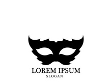 Masquerade Carnival Mask Icon and symbol vector