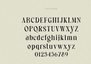 Costa Nova || Modern Ligature serif