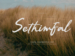Sethimfal | Casual Handwritten Font preview picture