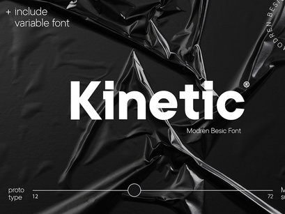 Kinetic Font Sans Serif