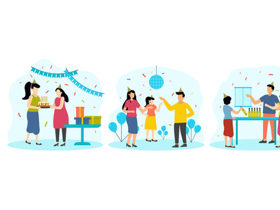 Birthday Flat Illustration