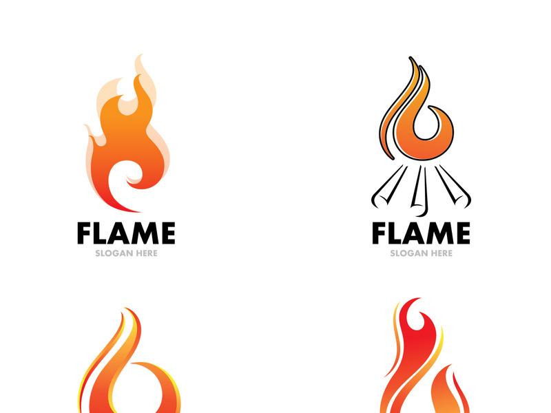 Fire flame vector illustration design