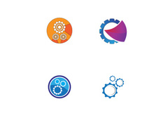 gear logo creative design.