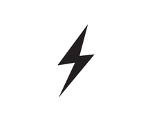 Strom Thunderbolt Template vector icon illustration design