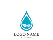 Water drop logo template vector illustration design