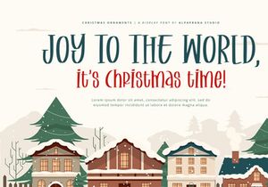Christmas Ornaments - Display Font