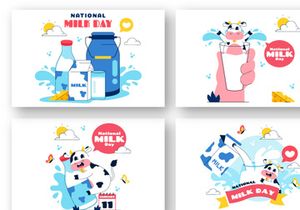 11 World Milk Day Illustration