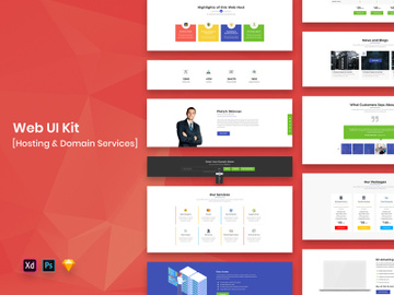 Hosting Services Web UI Kit preview picture
