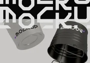 Metal Bucket Mockup