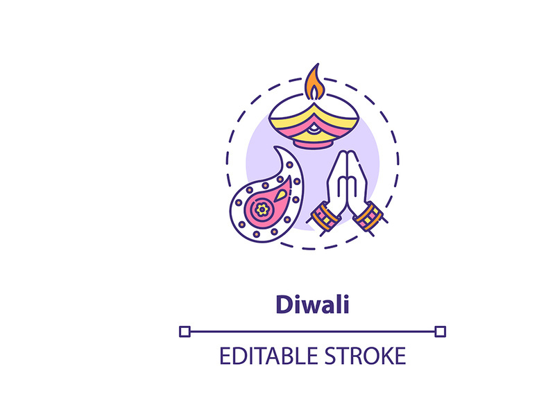 Diwali concept icon