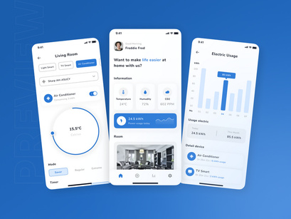 Obsidius - Smarthome Mobile App Template
