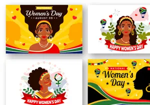 12 Women's Day in South Africa Illustration