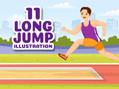 11 Long Jump Sport Illustration