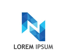 initial letter N logo with modern concept.