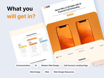 Call Connect AI |  Landing Page UI Kit