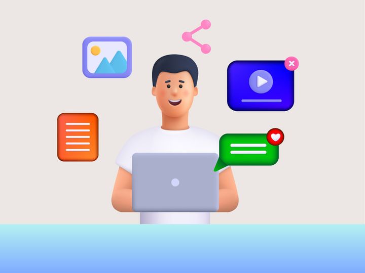 3D Business Team Startup Illustration 6 Header