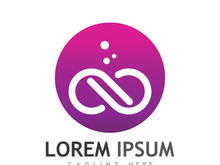 Infinity logo design with a modern concept