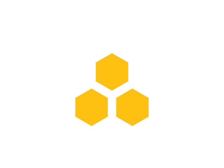 Bee icon design illustration
