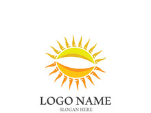 Sun vector illustration icon logo template design